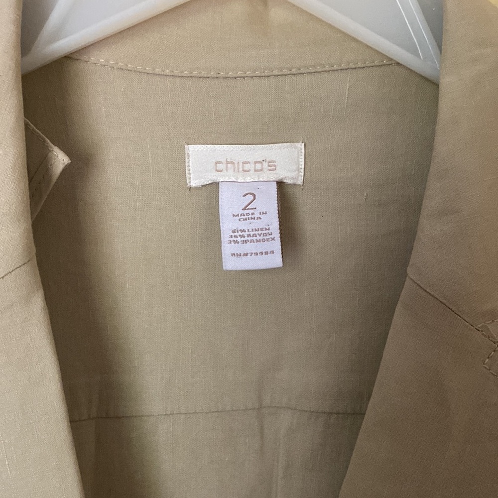 Chicos Linen Jacket - Picture 9 of 13